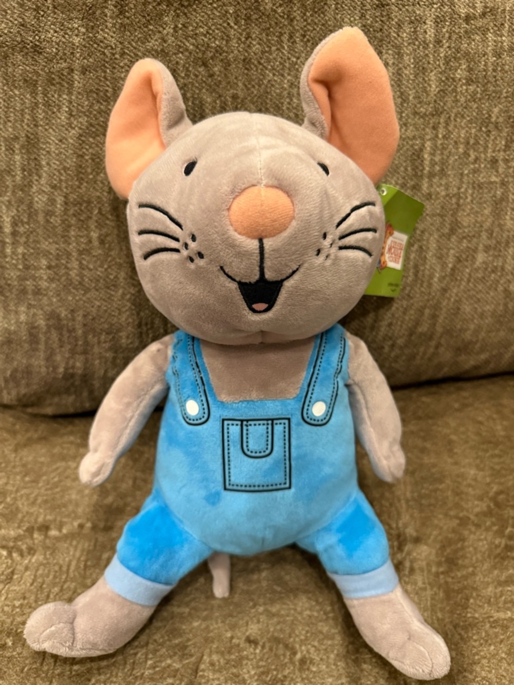 If You Give a Mouse a Cookie Plush Mouse Blue Overalls Prime Video 13”